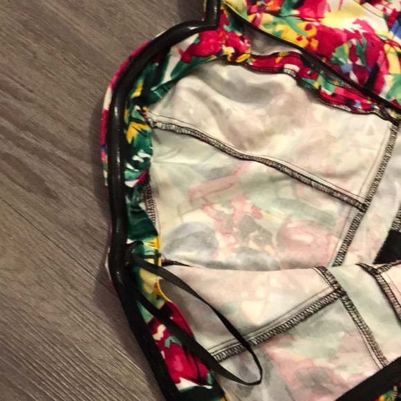 H&M divided floral sz6 strapless bustier minidress - Picture 4 of 6